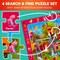 Search & Find Puzzle 4x60 Pcs for Kids | Pets, Mountains Animals
